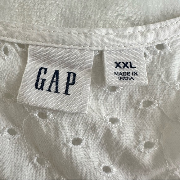 GAP Plus Size White Eyelet Sleeveless Maxi Dress size XXL - Picture 3 of 8